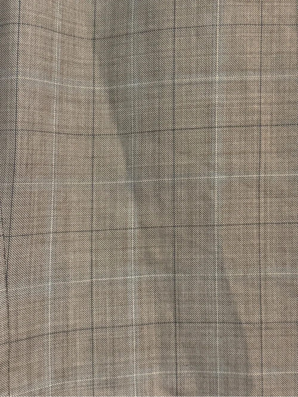 Michael Kors Beige Checkered Blazer 48R Wool Blend Jacket Sports Coat